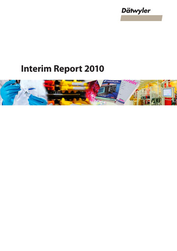 Thumbnail Dätwyler Half-year Report 2010-h1
