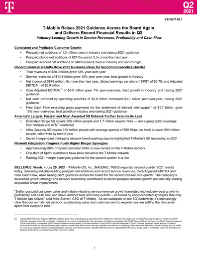 Thumbnail T-Mobile US Quarterly Report 2021-q2