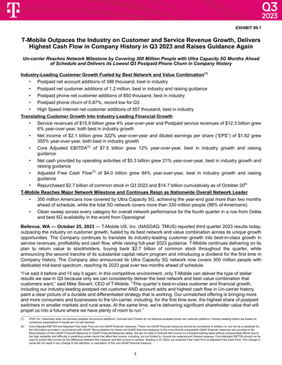 Thumbnail T-Mobile US Quarterly Report 2023-q3