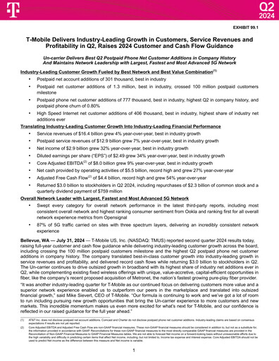 Thumbnail T-Mobile US Quarterly Report 2024-q2