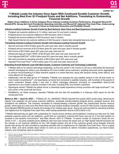 Thumbnail T-Mobile US Quarterly Report 2025-q1