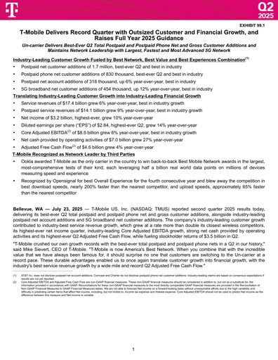 Thumbnail T-Mobile US Quarterly Report 2025-q2