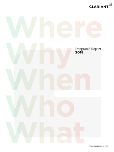 Thumbnail Clariant Annual Report 2018