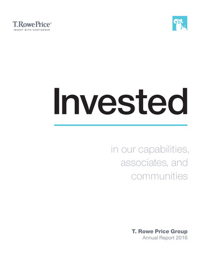 Thumbnail T. Rowe Price
 Annual Report 2016