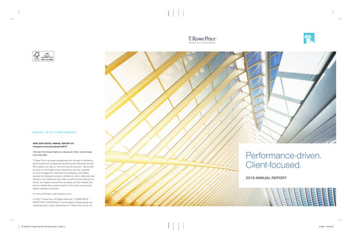 Thumbnail T. Rowe Price
 Annual Report 2019