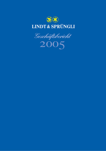 Thumbnail Chocoladefabriken Lindt & Sprüngli Annual Report 2005