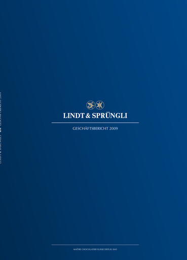 Thumbnail Chocoladefabriken Lindt & Sprüngli Annual Report 2009