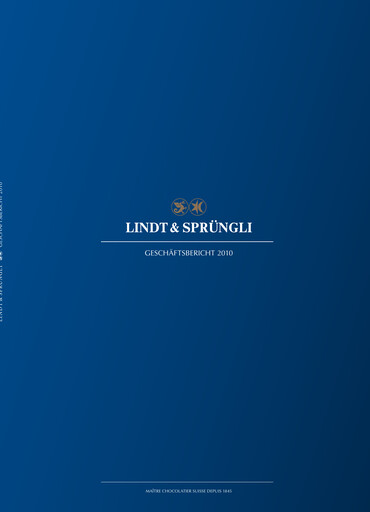 Thumbnail Chocoladefabriken Lindt & Sprüngli Annual Report 2010