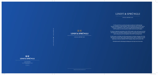 Thumbnail Chocoladefabriken Lindt & Sprüngli Annual Report 2011