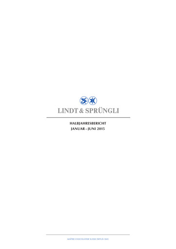 Thumbnail Chocoladefabriken Lindt & Sprüngli Half-year Report 2015-h1