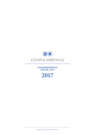 Thumbnail Chocoladefabriken Lindt & Sprüngli Half-year Report 2017-h1