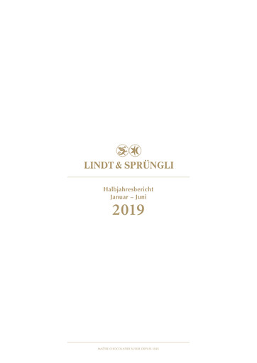 Thumbnail Chocoladefabriken Lindt & Sprüngli Half-year Report 2019-h1
