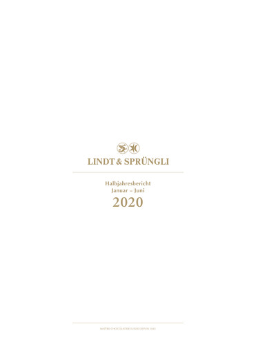 Thumbnail Chocoladefabriken Lindt & Sprüngli Half-year Report 2020-h1
