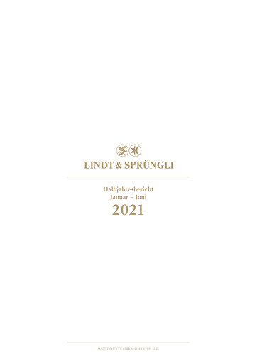 Thumbnail Chocoladefabriken Lindt & Sprüngli Half-year Report 2021-h1