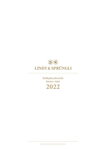 Thumbnail Chocoladefabriken Lindt & Sprüngli Half-year Report 2022-h1