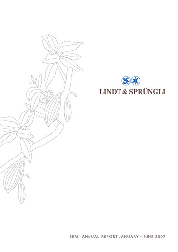 Miniature Chocoladefabriken Lindt & Sprüngli Rapport semestriel 2007-h1