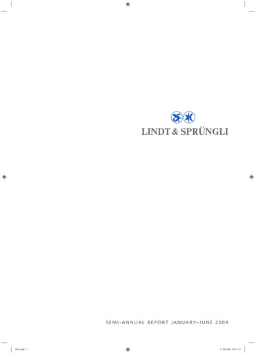 Miniature Chocoladefabriken Lindt & Sprüngli Rapport semestriel 2009-h1
