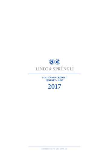 Miniature Chocoladefabriken Lindt & Sprüngli Rapport semestriel 2017-h1