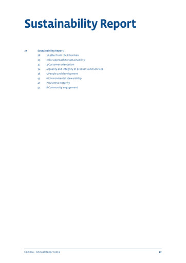 Vorschaubild Cembra Money Bank Nachhaltigkeitsbericht 2019