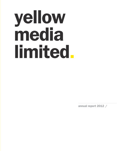 Miniature Yellow Pages (Canada) Rapport annuel 2012