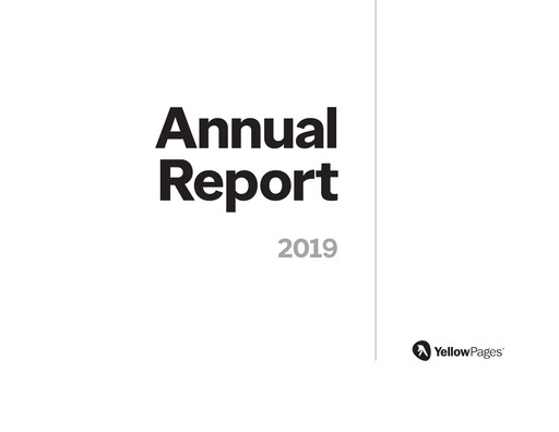 Miniature Yellow Pages (Canada) Rapport annuel 2019