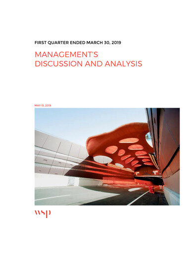 Vorschaubild WSP Global
 Quartalsbericht 2019-q1