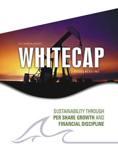 Thumbnail Whitecap Resources Annual Report 2012