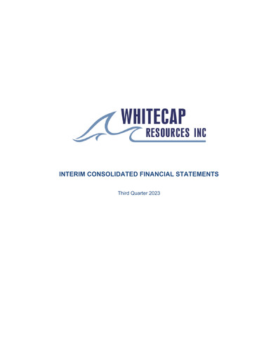 Thumbnail Whitecap Resources Quarterly Report 2023-q3