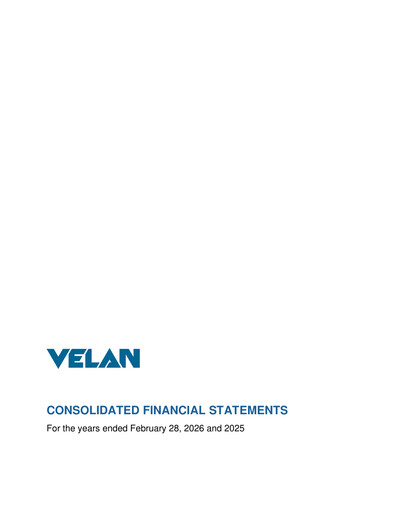 Thumbnail Velan Financial Statement fy2026