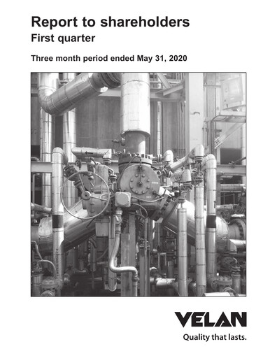 Thumbnail Velan Quarterly Report 2021-q1