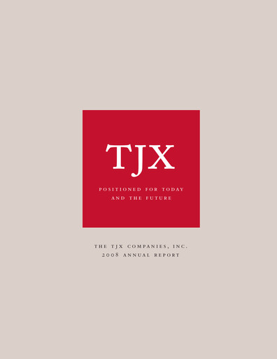 Miniature TJX Companies Rapport annuel 2008