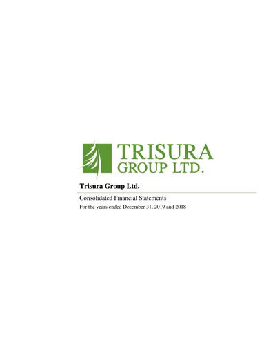 Thumbnail Trisura Group Financial Statement 2019