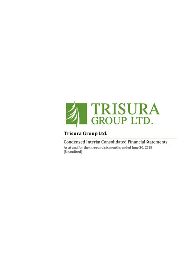 Thumbnail Trisura Group Quarterly Report 2018-q2