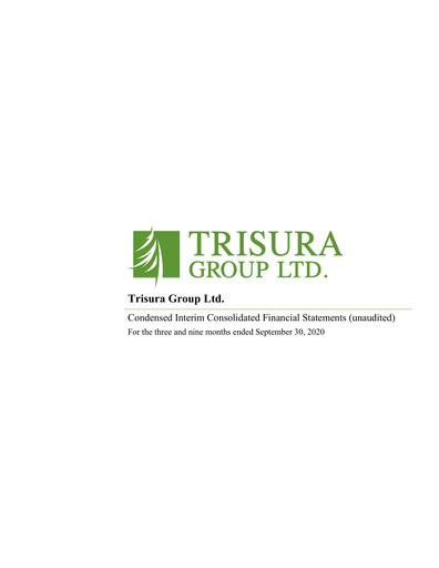 Thumbnail Trisura Group Quarterly Report 2020-q3