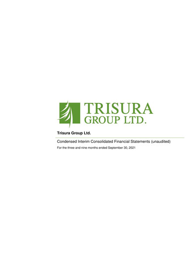 Thumbnail Trisura Group Quarterly Report 2021-q3