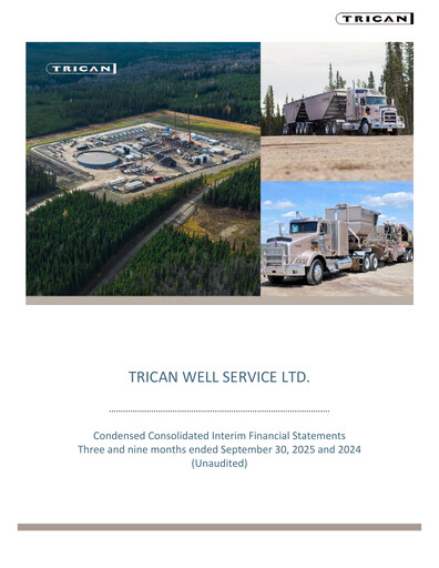 Thumbnail Trican Well Service Quarterly Report 2025-q3