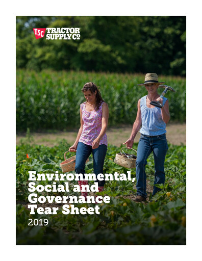 Thumbnail Tractor Supply ESG Report 2019