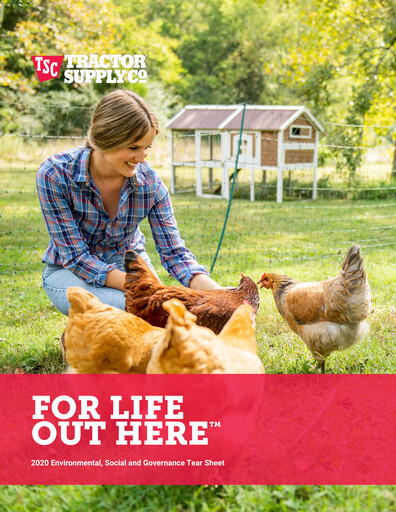 Thumbnail Tractor Supply ESG Report 2020
