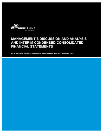 Thumbnail Tourmaline Oil
 Quarterly Report 2025-q1