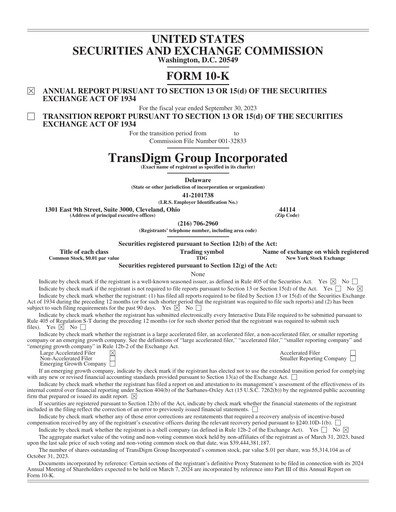 Thumbnail TransDigm Group Annual Report 2023