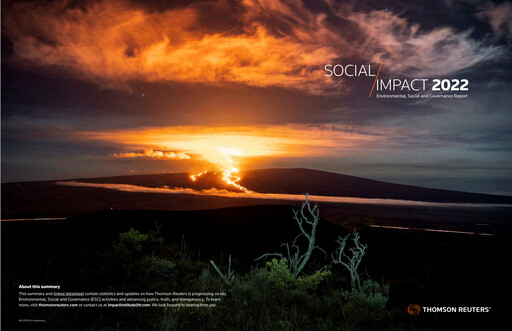 Thumbnail Thomson Reuters
 ESG Report 2022