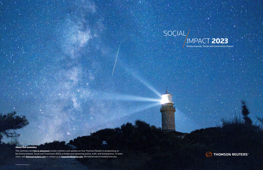 Thumbnail Thomson Reuters
 ESG Report 2023