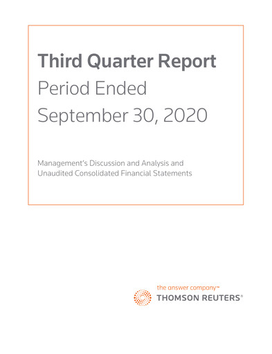 Thumbnail Thomson Reuters
 Quarterly Report 2020-q3