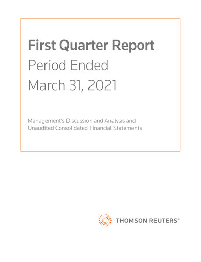 Thumbnail Thomson Reuters
 Quarterly Report 2021-q1