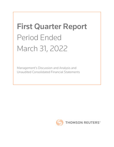 Thumbnail Thomson Reuters
 Quarterly Report 2022-q1