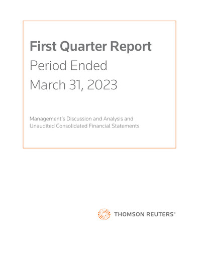 Thumbnail Thomson Reuters
 Quarterly Report 2023-q1