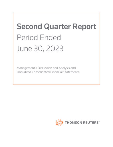 Thumbnail Thomson Reuters
 Quarterly Report 2023-q2