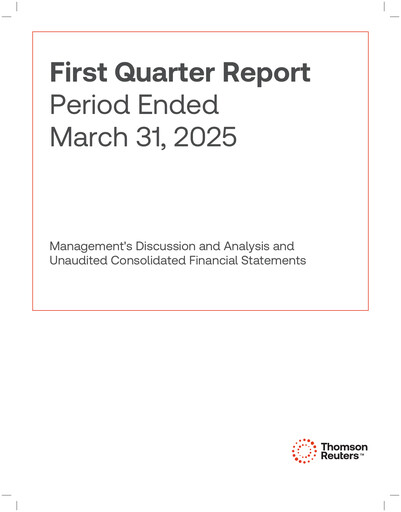 Thumbnail Thomson Reuters
 Quarterly Report 2025-q1