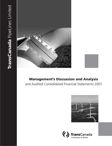Thumbnail TC Energy
 Financial Report 2007