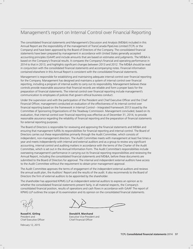 Thumbnail TC Energy
 Financial Statement 2014